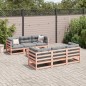 vidaXL Set de sofás jardín 7 pzas con cojines madera abeto Douglas vidaXL Set de sofás jardín 7 pzas con cojines madera abeto Douglas