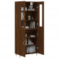 vidaXL Aparador alto madera contrachapada marrón roble 69,5x34x180 cm vidaXL Aparador alto madera contrachapada marrón roble 69,5x34x180 cm