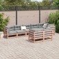 vidaXL Juego de sofás de jardín 8 pzas madera maciza de abeto Douglas vidaXL Juego de sofás de jardín 8 pzas madera maciza de abeto Douglas