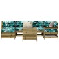 vidaXL Juego de sofás de jardín 7 pzas madera de pino impregnada vidaXL Juego de sofás de jardín 7 pzas madera de pino impregnada