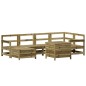 vidaXL Juego de sofás de jardín 7 pzas madera de pino impregnada vidaXL Juego de sofás de jardín 7 pzas madera de pino impregnada