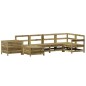 vidaXL Juego de sofás de jardín 7 pzas madera de pino impregnada vidaXL Juego de sofás de jardín 7 pzas madera de pino impregnada