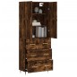 vidaXL Aparador alto madera contrachapada roble ahumado 69,5x34x180 cm vidaXL Aparador alto madera contrachapada roble ahumado 69,5x34x180 cm