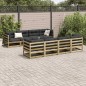 vidaXL Juego de sofás de jardín 9 pzas madera de pino impregnada vidaXL Juego de sofás de jardín 9 pzas madera de pino impregnada