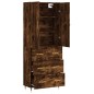vidaXL Aparador alto madera contrachapada roble ahumado 69,5x34x180 cm vidaXL Aparador alto madera contrachapada roble ahumado 69,5x34x180 cm