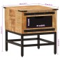 vidaXL Mesita de noche madera maciza de mango 40x40x45 cm vidaXL Mesita de noche madera maciza de mango 40x40x45 cm