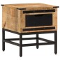 vidaXL Mesita de noche madera maciza de mango 40x40x45 cm vidaXL Mesita de noche madera maciza de mango 40x40x45 cm