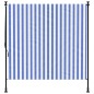 vidaXL Persiana enrollable exterior tela acero azul blanco 200x270 cm vidaXL Persiana enrollable exterior tela acero azul blanco 200x270 cm
