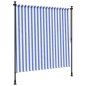 vidaXL Persiana enrollable exterior tela acero azul blanco 200x270 cm vidaXL Persiana enrollable exterior tela acero azul blanco 200x270 cm