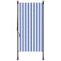 vidaXL Persiana enrollable exterior tela acero azul blanco 120x270 cm vidaXL Persiana enrollable exterior tela acero azul blanco 120x270 cm