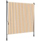 vidaXL Persiana enrollable exterior tela acero naranja y blanco vidaXL Persiana enrollable exterior tela acero naranja y blanco