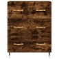 vidaXL Aparador alto madera contrachapada roble ahumado 69,5x34x180 cm vidaXL Aparador alto madera contrachapada roble ahumado 69,5x34x180 cm