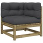 vidaXL Set de sofás jardín 7 pzas con cojines madera pino impregnada vidaXL Set de sofás jardín 7 pzas con cojines madera pino impregnada