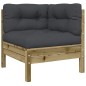 vidaXL Set de sofás jardín 7 pzas con cojines madera pino impregnada vidaXL Set de sofás jardín 7 pzas con cojines madera pino impregnada