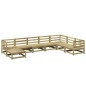 vidaXL Juego de sofás de jardín 8 pzas madera de pino impregnada vidaXL Juego de sofás de jardín 8 pzas madera de pino impregnada