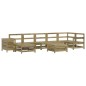 vidaXL Juego de sofás de jardín 9 pzas madera de pino impregnada vidaXL Juego de sofás de jardín 9 pzas madera de pino impregnada