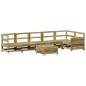 vidaXL Juego de sofás de jardín 7 pzas madera de pino impregnada vidaXL Juego de sofás de jardín 7 pzas madera de pino impregnada