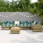 vidaXL Juego de sofás de jardín 7 pzas madera de pino impregnada vidaXL Juego de sofás de jardín 7 pzas madera de pino impregnada