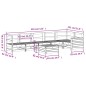 vidaXL Juego de sofás de jardín 7 pzas madera de pino impregnada vidaXL Juego de sofás de jardín 7 pzas madera de pino impregnada