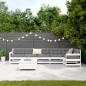 vidaXL Juego de sofás de jardín 7 pzas madera maciza de pino blanco vidaXL Juego de sofás de jardín 7 pzas madera maciza de pino blanco
