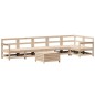 vidaXL Juego de sofás de jardín 7 piezas madera maciza de pino vidaXL Juego de sofás de jardín 7 piezas madera maciza de pino