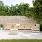 vidaXL Juego de sofás de jardín 7 piezas madera maciza de pino vidaXL Juego de sofás de jardín 7 piezas madera maciza de pino