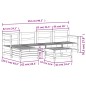 vidaXL Juego de sofás de jardín 6 piezas madera maciza de pino vidaXL Juego de sofás de jardín 6 piezas madera maciza de pino