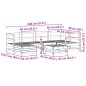 vidaXL Juego de sofás de jardín 7 pzas madera de pino impregnada vidaXL Juego de sofás de jardín 7 pzas madera de pino impregnada