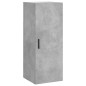 vidaXL Aparador de madera contrachapada gris hormigón 34,5x34x180 cm vidaXL Aparador de madera contrachapada gris hormigón 34,5x34x180 cm
