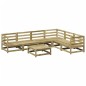 vidaXL Juego de sofás de jardín 7 pzas madera de pino impregnada vidaXL Juego de sofás de jardín 7 pzas madera de pino impregnada
