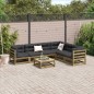 vidaXL Juego de sofás de jardín 7 pzas madera de pino impregnada vidaXL Juego de sofás de jardín 7 pzas madera de pino impregnada