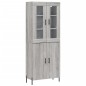 vidaXL Aparador alto madera contrachapada gris sonoma 69,5x34x180 cm vidaXL Aparador alto madera contrachapada gris sonoma 69,5x34x180 cm