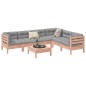 vidaXL Set de sofás jardín 7 pzas con cojines madera abeto Douglas
