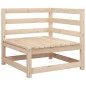 vidaXL Juego de sofás de jardín 11 pzas madera maciza de pino vidaXL Juego de sofás de jardín 11 pzas madera maciza de pino
