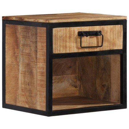 vidaXL Mesita de noche madera maciza de mango 40x35x40 cm