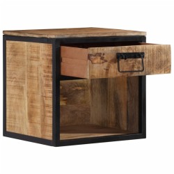 vidaXL Mesita de noche madera maciza de mango 40x35x40 cm