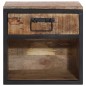vidaXL Mesita de noche madera maciza de mango 40x35x40 cm vidaXL Mesita de noche madera maciza de mango 40x35x40 cm