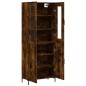 vidaXL Aparador alto madera contrachapada roble ahumado 69,5x34x180 cm vidaXL Aparador alto madera contrachapada roble ahumado 69,5x34x180 cm