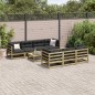 vidaXL Juego de sofás de jardín 8 pzas madera de pino impregnada vidaXL Juego de sofás de jardín 8 pzas madera de pino impregnada