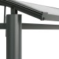 vidaXL Cenador barbacoa estante lateral acero antracita 210x114x230 cm