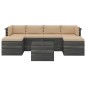 vidaXL Muebles de jardín de palets 7 piezas cojines madera maciza pino vidaXL Muebles de jardín de palets 7 piezas cojines madera maciza pino