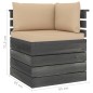 vidaXL Muebles de jardín de palets 7 piezas cojines madera maciza pino vidaXL Muebles de jardín de palets 7 piezas cojines madera maciza pino