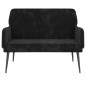vidaXL Banco de terciopelo negro 108x79x79 cm vidaXL Banco de terciopelo negro 108x79x79 cm