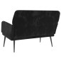 vidaXL Banco de terciopelo negro 108x79x79 cm vidaXL Banco de terciopelo negro 108x79x79 cm
