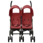 vidaXL Carrito para gemelos de acero rojo vidaXL Carrito para gemelos de acero rojo