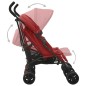 vidaXL Carrito para gemelos de acero rojo vidaXL Carrito para gemelos de acero rojo