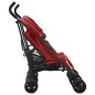 vidaXL Carrito para gemelos de acero rojo vidaXL Carrito para gemelos de acero rojo