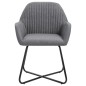 vidaXL Sillas de comedor 4 unidades tela gris oscuro vidaXL Sillas de comedor 4 unidades tela gris oscuro