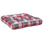 vidaXL Cojín para sofá sofá de palets tela a cuadros rojo 58x58x10 cm vidaXL Cojín para sofá sofá de palets tela a cuadros rojo 58x58x10 cm