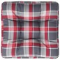 vidaXL Cojín para sofá sofá de palets tela a cuadros rojo 58x58x10 cm vidaXL Cojín para sofá sofá de palets tela a cuadros rojo 58x58x10 cm